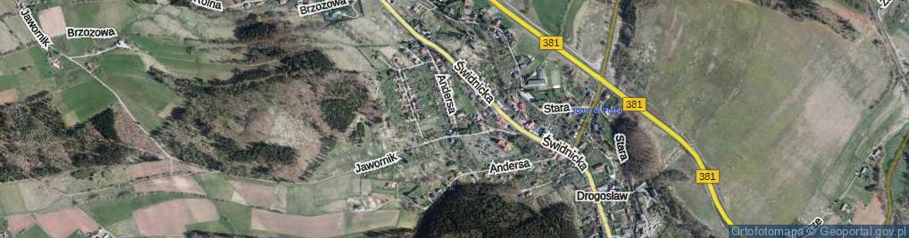 Zdjęcie satelitarne Andersa Władysława, gen. ul.